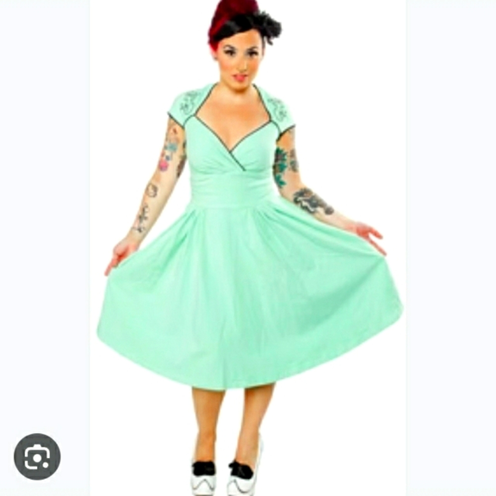 Pinup Couture Luscious Mermaid swing dress size L